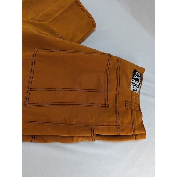 Vintage Baggy Made USA Pants Mens Extra Classic Jeans Copper Brown 44 Wide Leg - Picture 3 of 16